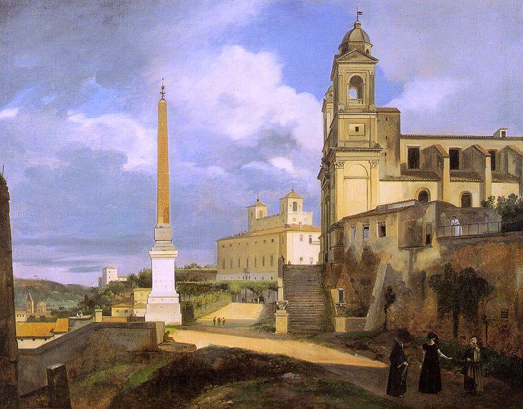 Francois-Marius Granet The Church of Trinita dei Monti in Rome France oil painting art